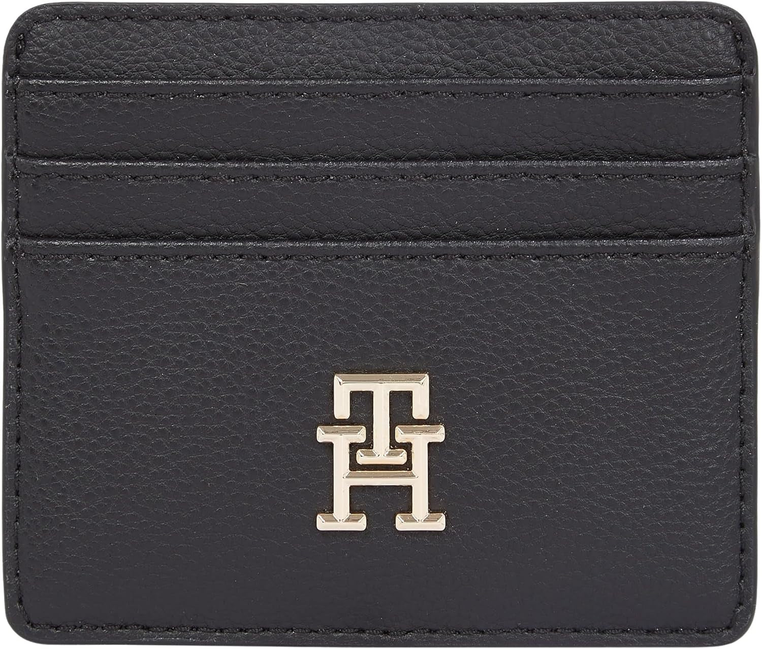 Tarjetero de mujer Tommy Hilfiger Soft Logotape Small, negro, talla única Cartera de mujer Naty Shop Título predeterminado