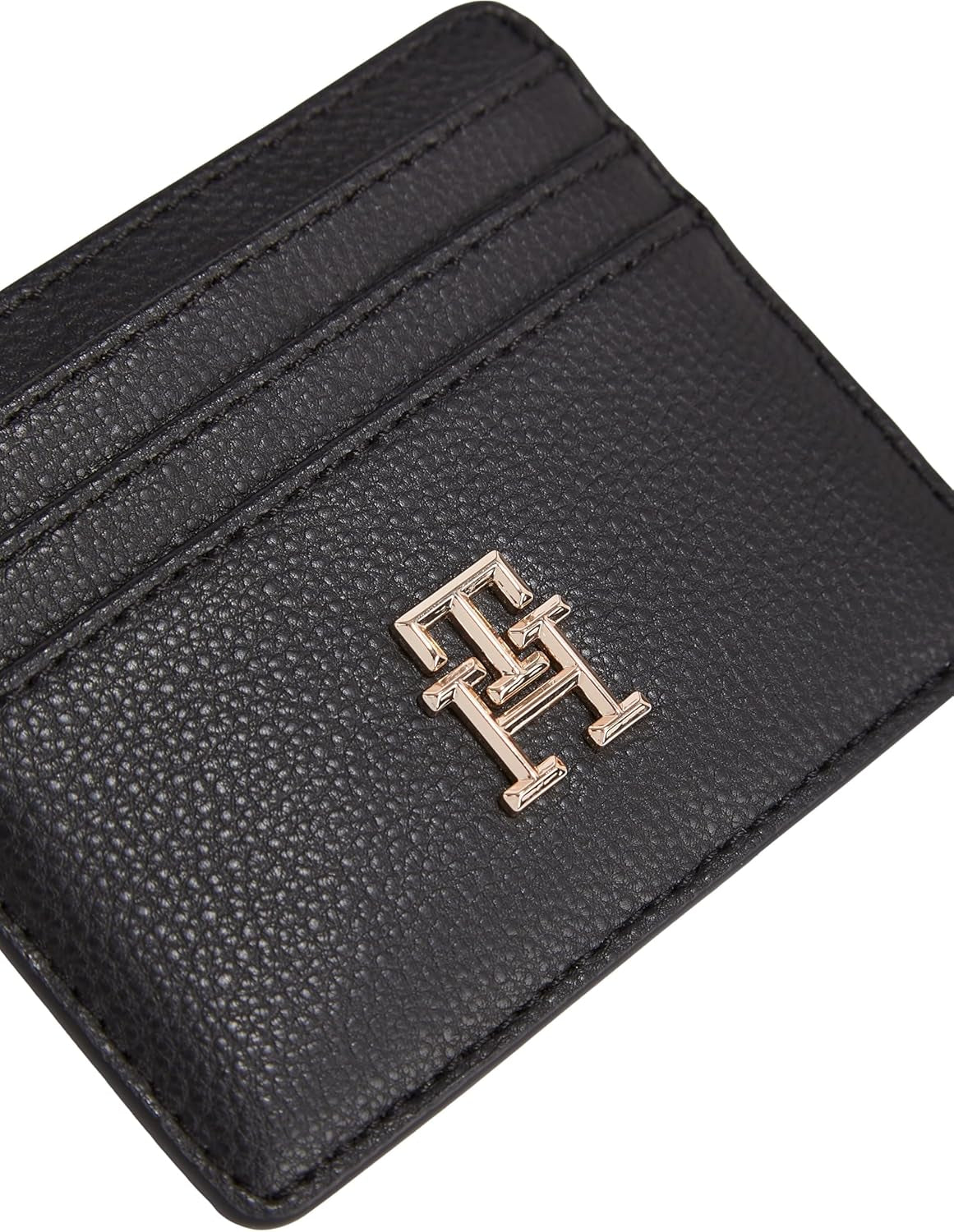 Tommy Hilfiger Tarjetero de mujer Soft Logotape Small, negro, talla única Cartera Mujer Naty Shop