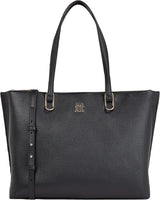 Tommy Hilfiger Ladies Th Timeless Workbag Bolso Escolar Talla única Bolsos Mujer Naty Shop Negro (Black)