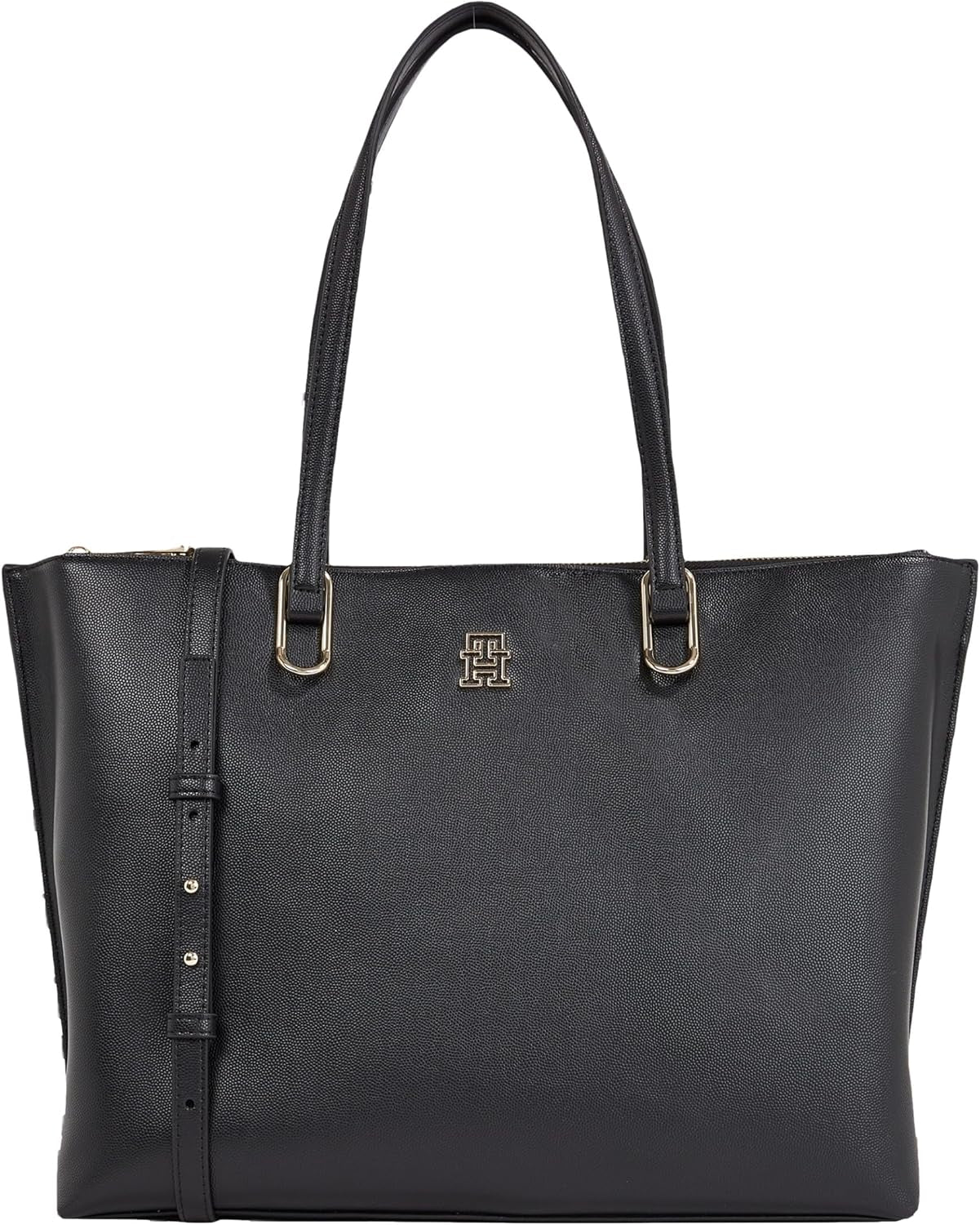 Tommy Hilfiger Ladies Th Timeless Workbag Bolso Escolar Talla única Bolsos Mujer Naty Shop Negro (Black)