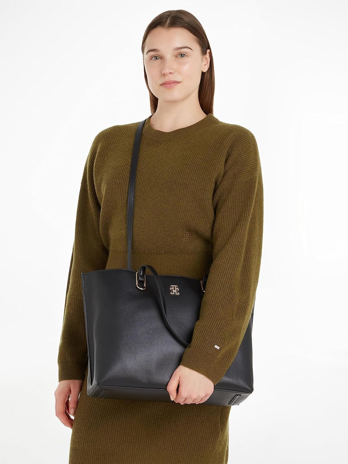 Tommy Hilfiger Bolso Escolar Th Timeless Workbag para Mujer, Talla Única Bolsos Mujer Naty Shop