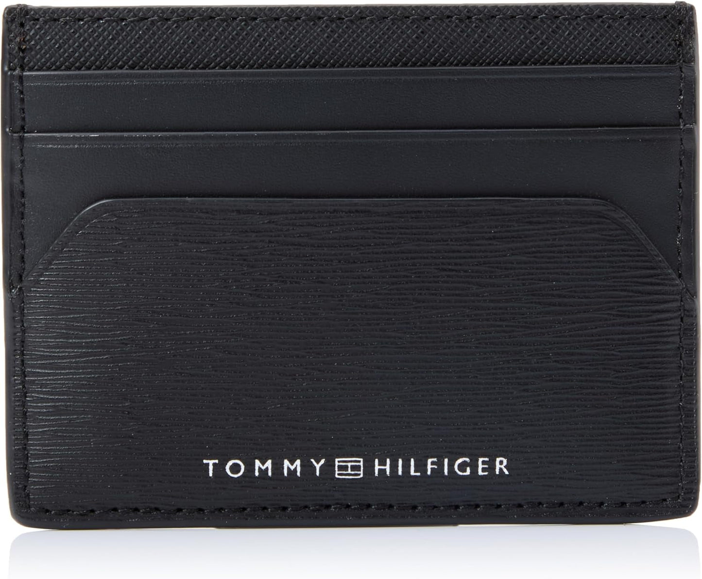 Tommy Hilfiger Hombre TH PLAQUE CC HOLDER, Negro, Talla única Carteras para hombre Naty Shop Default Title