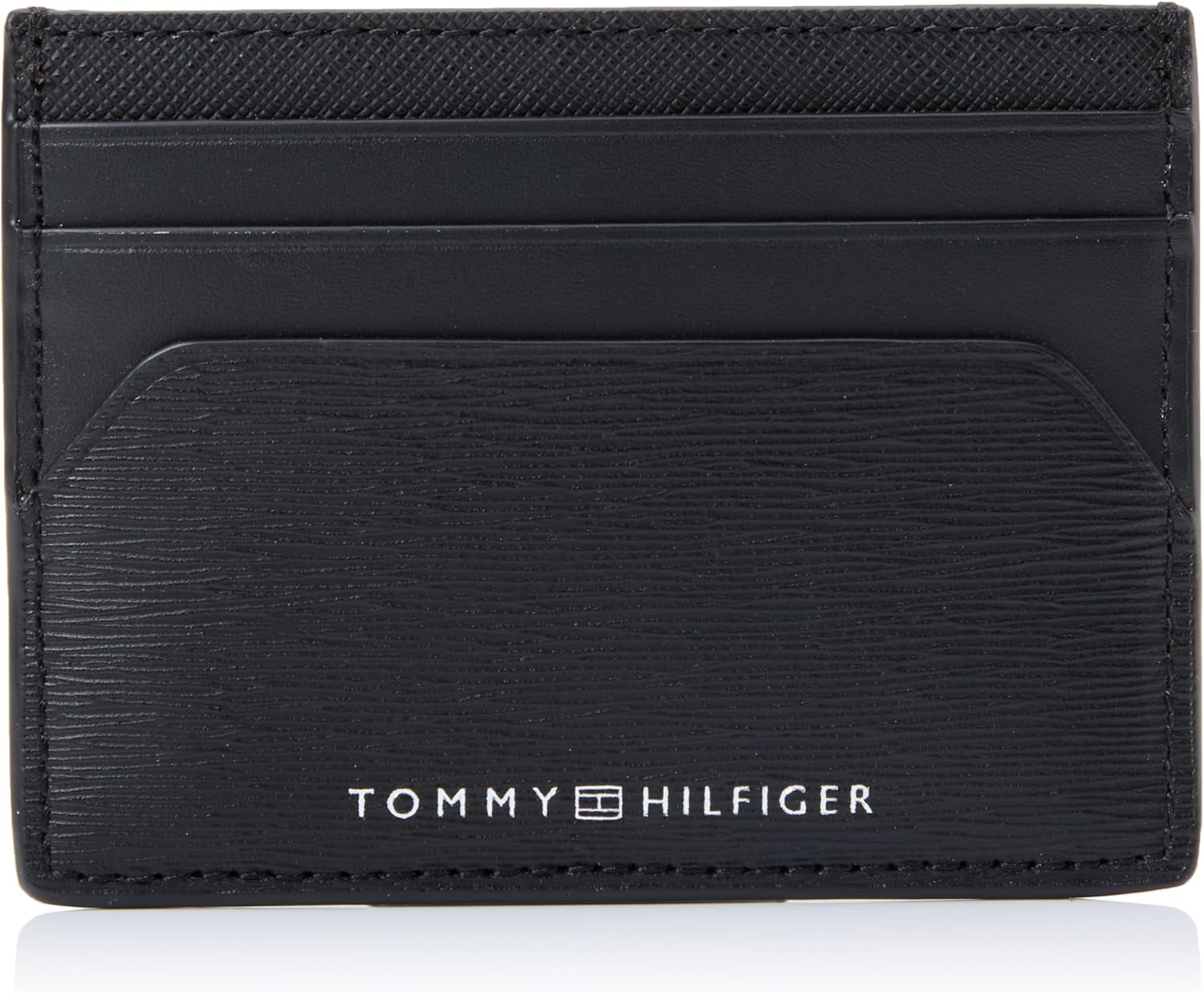 Tommy Hilfiger Hombre TH PLAQUE CC HOLDER, Negro, Talla única Carteras para hombre Naty Shop Default Title