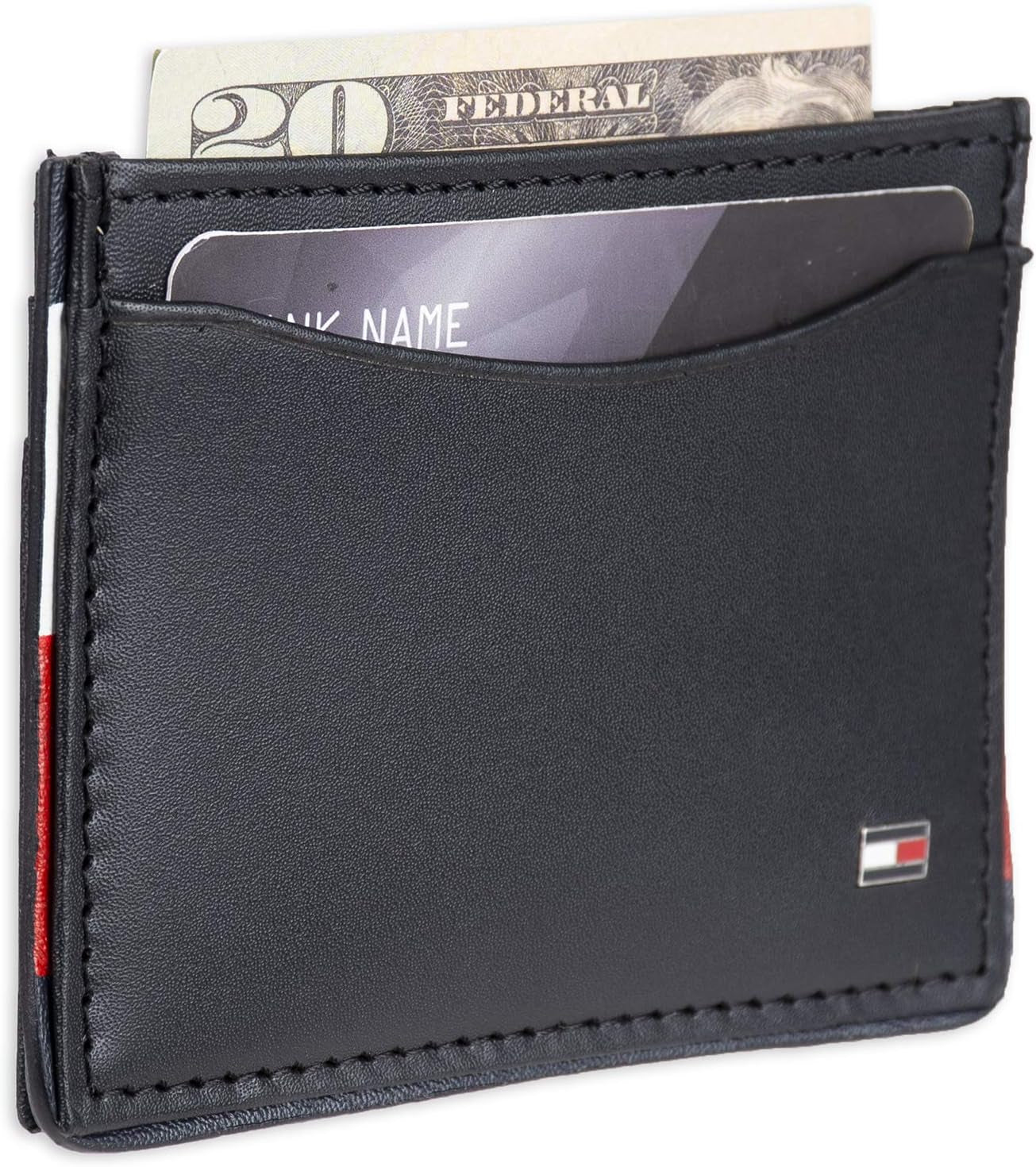 Tommy Hilfiger Tarjetero con bloqueo RFID para hombre, tarjetero, tarjetero, cartera para hombre Naty Shop