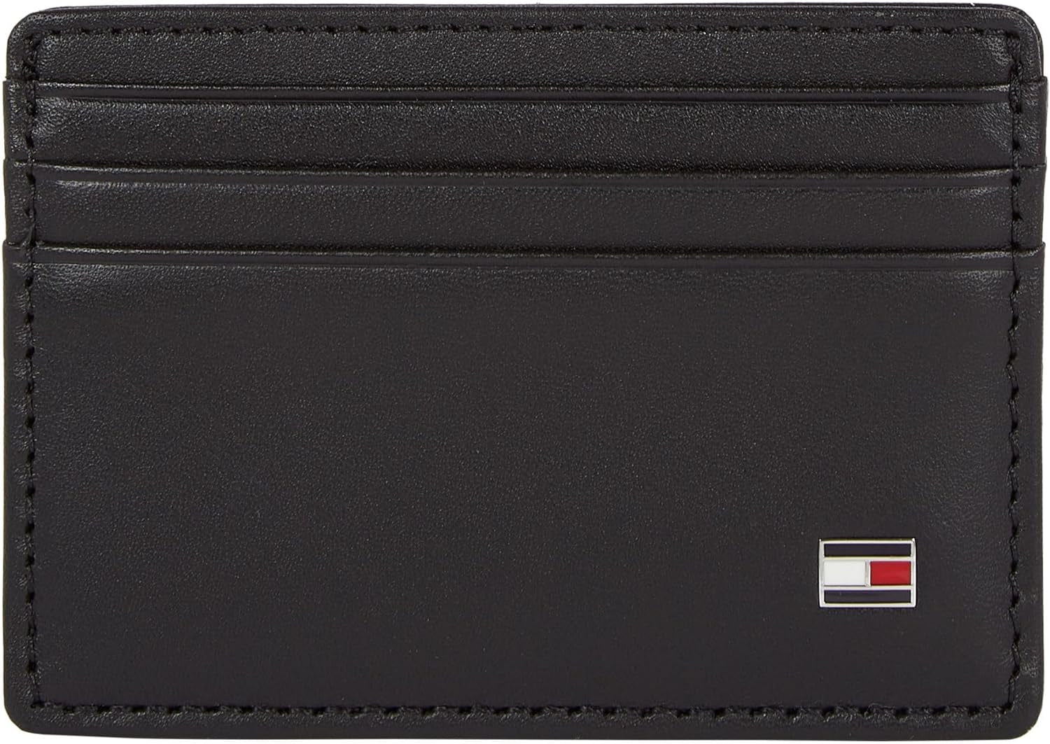 Tommy Hilfiger Eton - Cartera de piel para hombre, Naty Shop, color negro