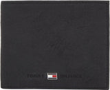 Tommy Hilfiger Cartera para hombre Johnson Mini Small Wallet Hombre Naty Shop Negro