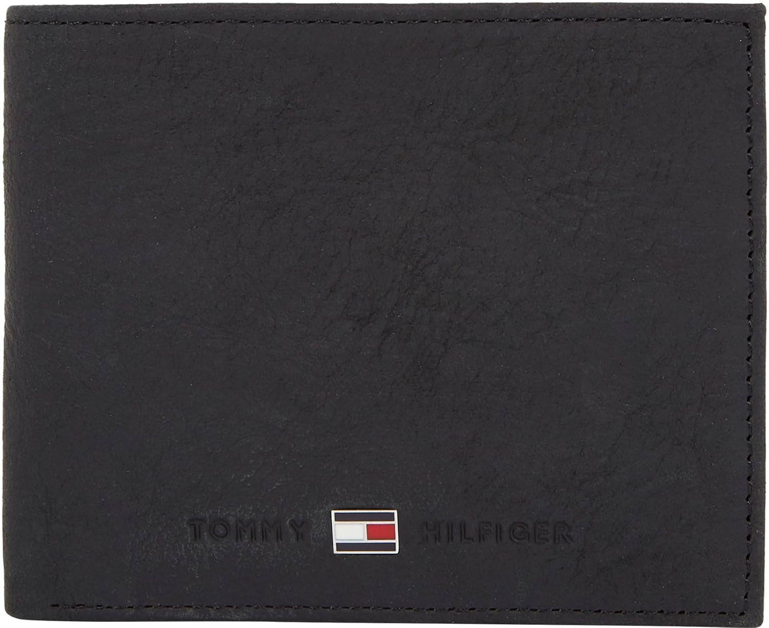 Tommy Hilfiger Cartera para hombre Johnson Mini Small Wallet Hombre Naty Shop Negro