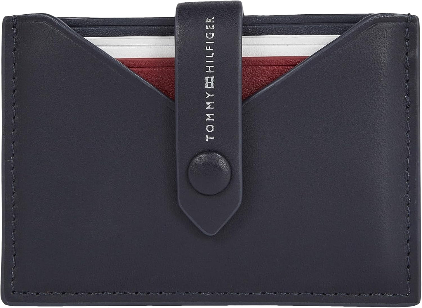 Tommy Hilfiger Cartera para hombre Smooth Retractable Cc Small, azul (Space Blue), talla única Cartera para hombre Naty Shop Default Title