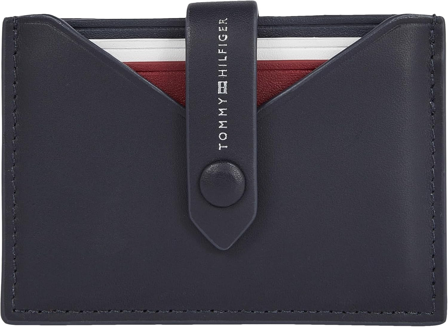 Tommy Hilfiger Cartera para hombre Smooth Retractable Cc Small, azul (Space Blue), talla única Cartera para hombre Naty Shop Default Title