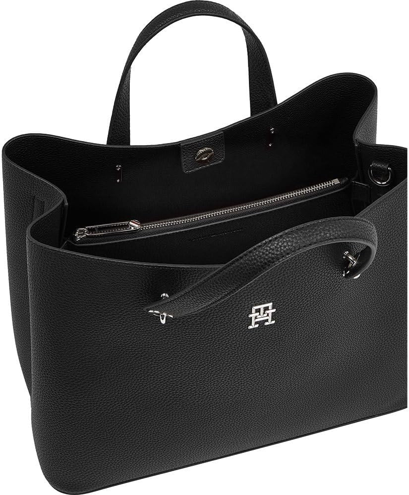 Tommy Hilfiger bolso satchel con emblema y correa para el hombro desmontable Bolsos Mujer Naty Shop