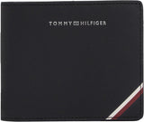 Tommy Hilfiger Cartera TH CENTRAL CC AND COIN para hombre, negro (Black), OS Cartera para hombre Naty Shop Black (black)