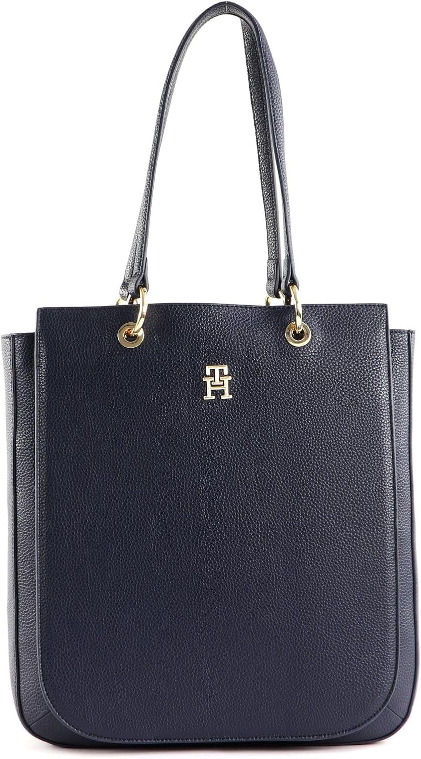 Tommy Hilfiger Th Emblem Ns Work Tote Aw0aw14498 Bolso Tote Mujer Bolsos Naty Shop Azul (Space Blue)