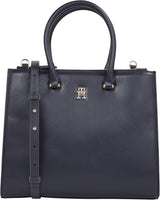 Tommy Hilfiger Tote Bag Eternity Med Zip Up Bag Bolsos De Mujer Naty Shop Space Blue Talla única