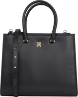 Tommy Hilfiger Tote Bag Eternity Med Zip Up Bag Bolsos Mujer Naty Shop Negro (Negro) Talla única
