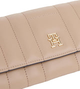 Tommy Hilfiger Feminine Flap Large Wallet, Cartera Mujer, Beige (Coastal Taupe), Talla Única Naty Shop