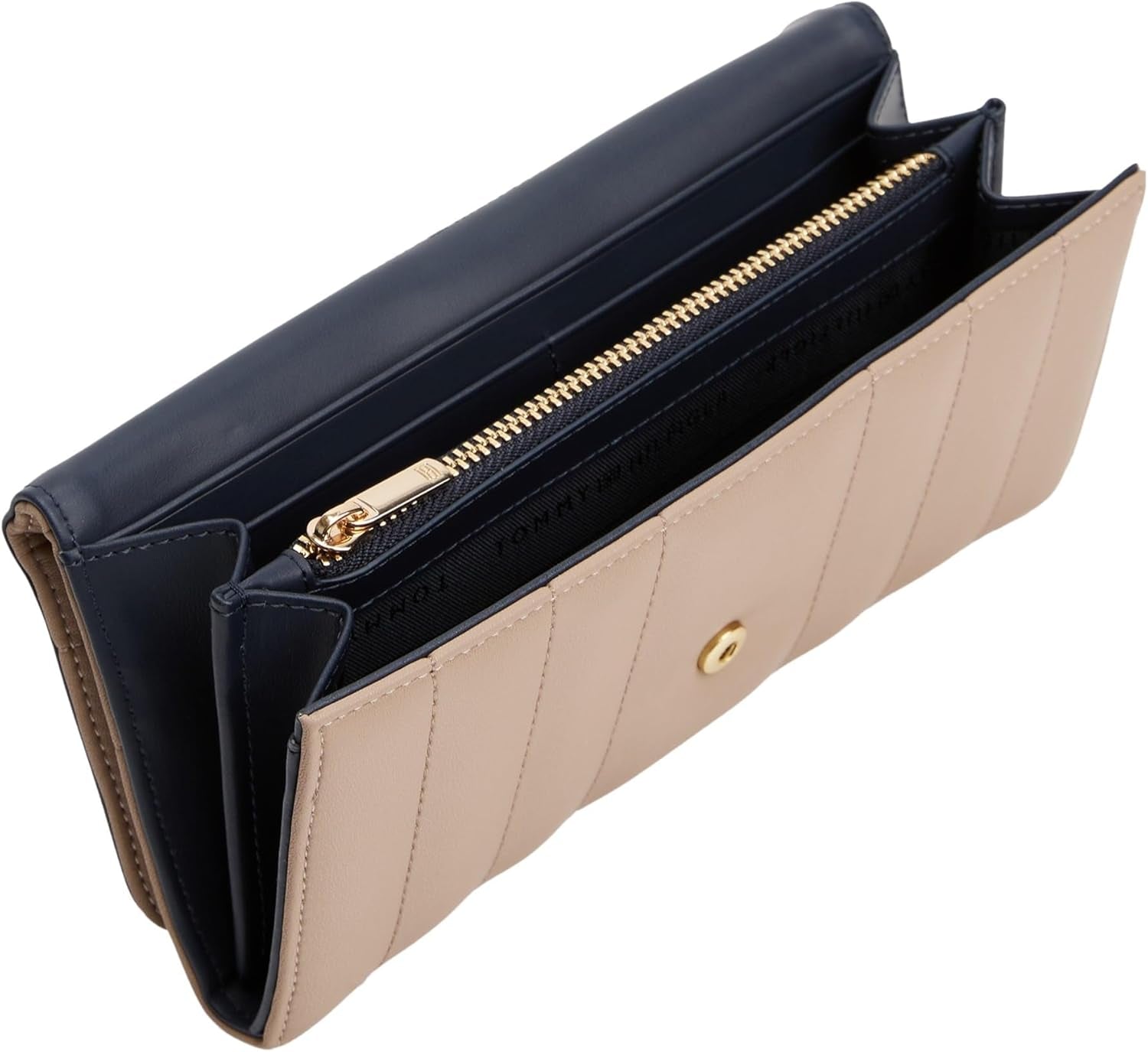 Tommy Hilfiger Feminine Flap Large Wallet, Cartera Mujer, Beige (Coastal Taupe), Talla Única Naty Shop