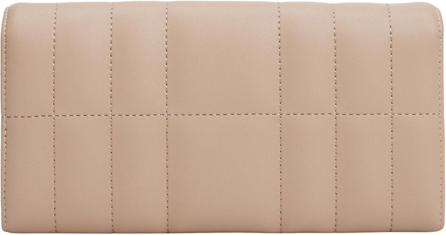 Tommy Hilfiger Feminine Flap Large Wallet, Cartera Mujer, Beige (Coastal Taupe), Talla Única Naty Shop