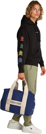Tommy Jeans Bolso de viaje Retro Cool Weekender para hombre, Terciopelo azul, Talla única Equipaje y artículos de viaje Naty Shop
