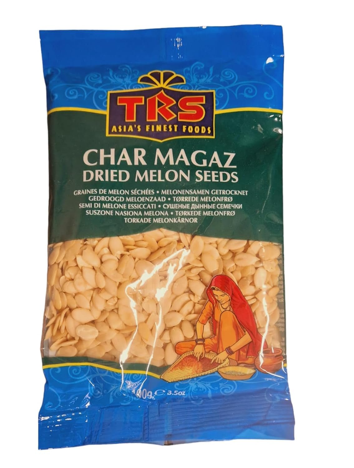 TRS Charmagaz (Semillas de sandía secas) 100G Productos deshidratados Naty Shop Título predeterminado