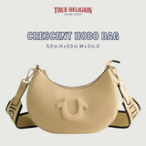 True Religion Bolso Bandolera Mujer, Bolso Hobo Crescent con Correa Desmontable Ajustable y Logo de Herradura Bolsos Mujer Naty Shop