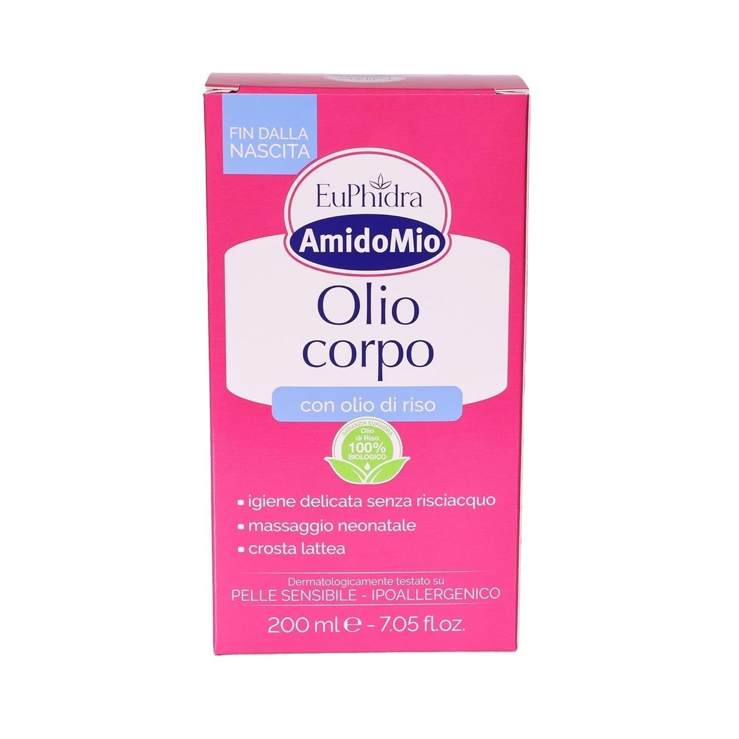 Starch Mio aceite corporal, elimina la costra láctea del recién nacido, 200 ml Infantil - Baño y Cuidado Naty Shop