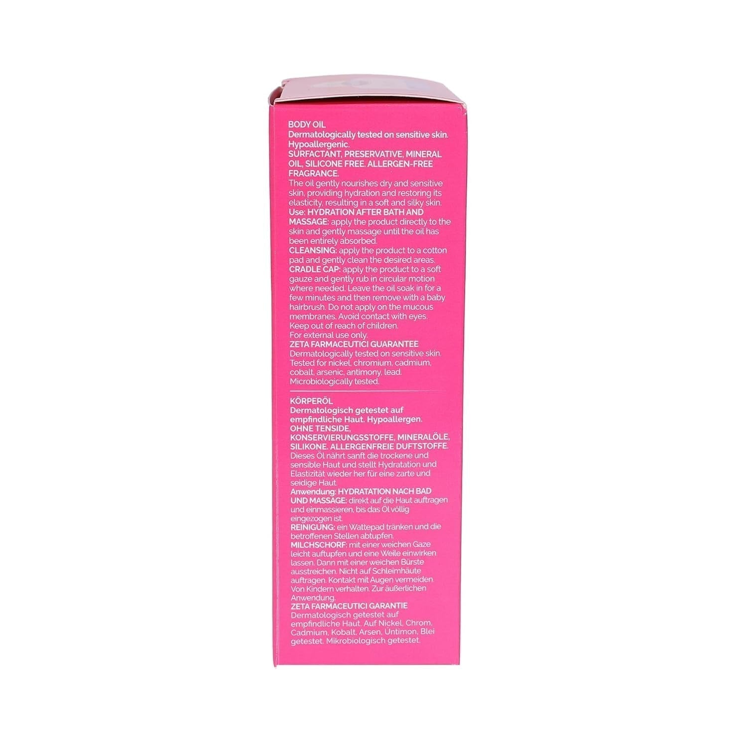 Starch Mio aceite corporal, elimina la costra láctea del recién nacido, 200 ml Infantil - Baño y Cuidado Naty Shop