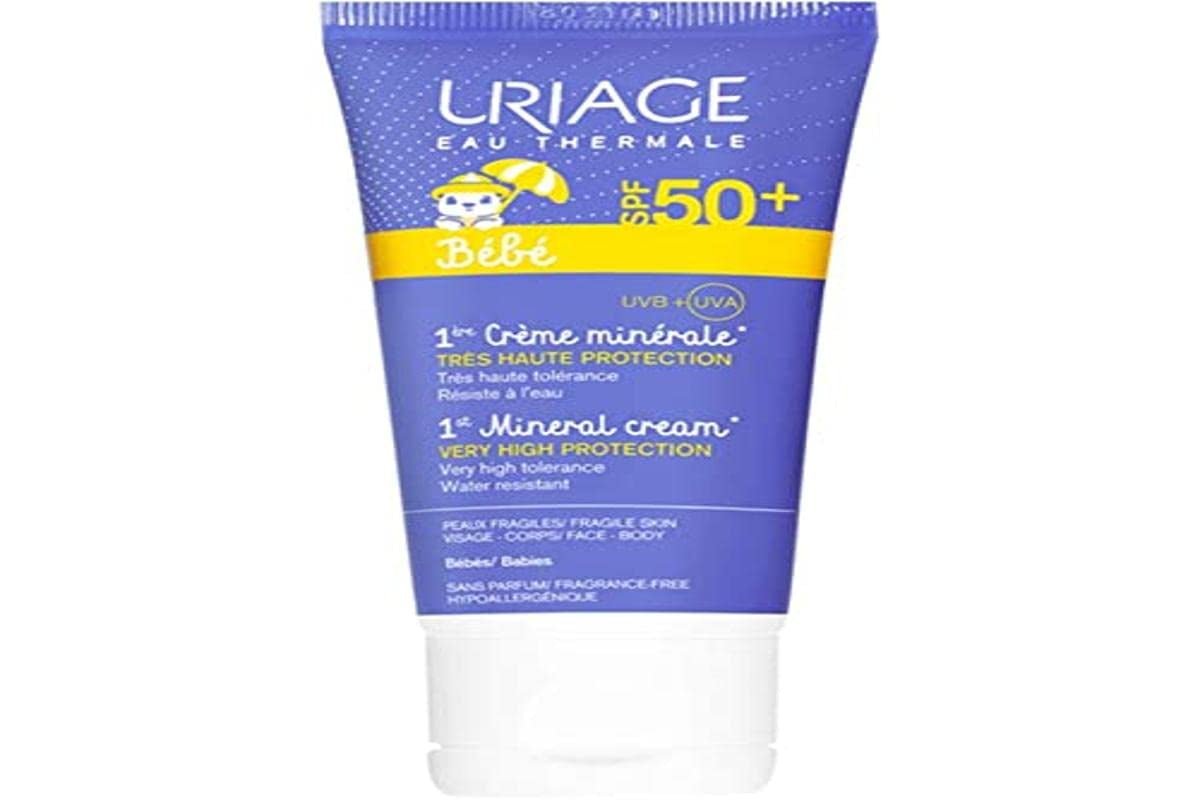Uriage Baby Crema Mineral SPF50+ Protección Solar, 50 ml Infantil - Baño y Cuidado Naty Shop 50 Ml (1 pack)