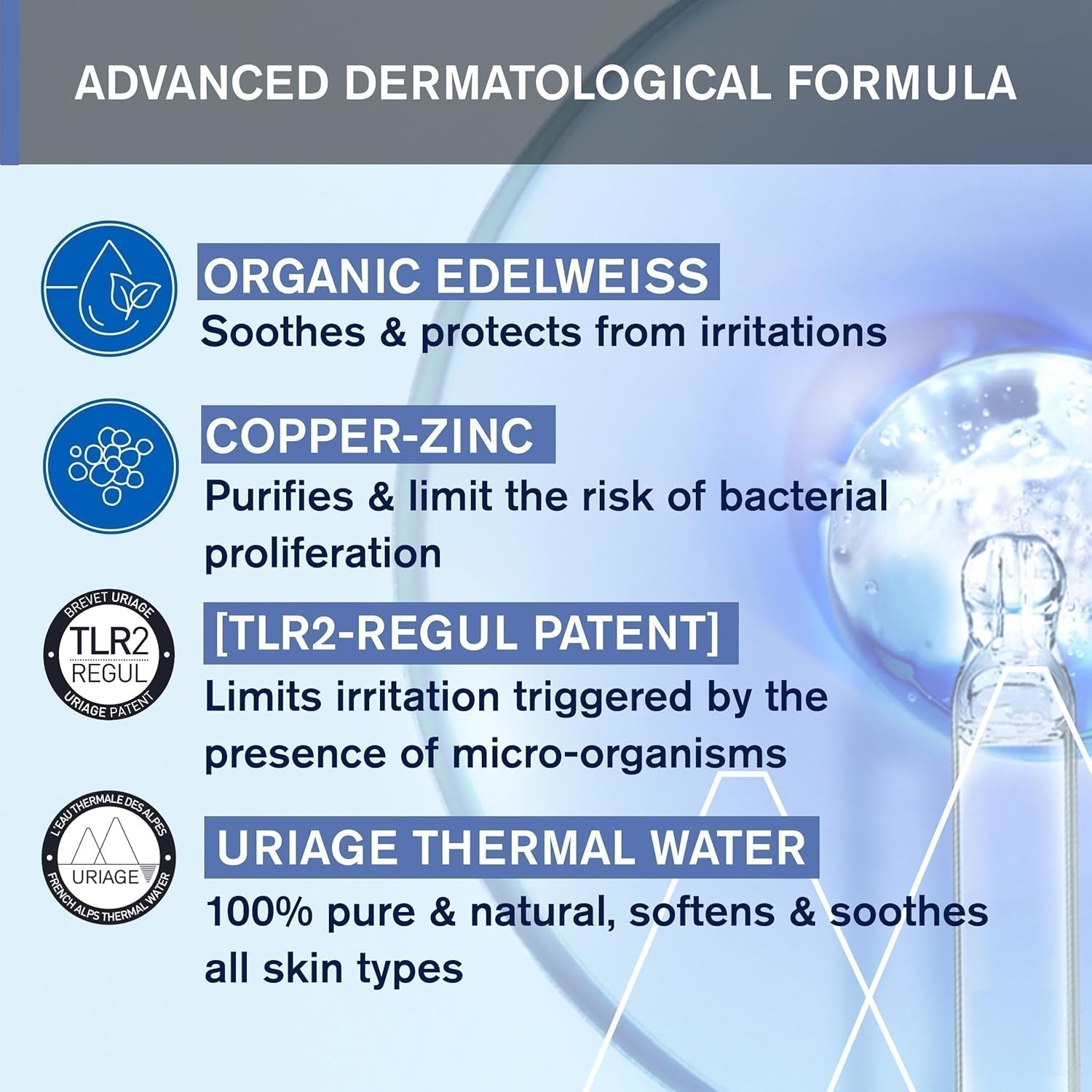 Uriage Baby Cuidado Peri-Oral con blanco precioso orgánico y cobre-zinc 30ml - Calma inmediatamente las irritaciones - Repara y limpia la piel - Se absorbe rápidamente - Sin perfume - 94% ingredientes de origen natural Infantil - Baño y cuidado Naty Shop