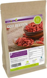 Vita2You Bayas de Goji 1kg - wolfberries - secadas al sol - sin azufre y sin aditivos - 1000g - bolsa zip - calidad premium Productos deshidratados Naty Shop Default title