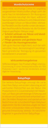 WELEDA Organic Baby Calendula Wound Protection Cream 75ml - Pomada para heridas / crema para bebés de cosmética natural para la protección de la piel sensible del bebé en la zona del pañal. Ayuda con rojeces, piel irritada y dolor Infantil - Baño y Cuidado de la Piel Naty Shop