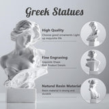 XMGZQ Escultura de Estatua de Afrodita Blanca, Estatua de Busto de mitología Griega de Resina, para decoración de Sala de Coqueta, decoración de Sala de Academia Oscura, estanterías, partición, Mesa de Centro Estatuillas y Esculturas Naty Shop