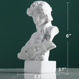 XMGZQ Escultura de Estatua de Afrodita Blanca, Estatua de Busto de mitología Griega de Resina, para decoración de Sala de Coqueta, decoración de Sala de Academia Oscura, estanterías, partición, Mesa de Centro Estatuillas y Esculturas Naty Shop