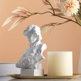 XMGZQ Escultura de Estatua de Afrodita Blanca, Estatua de Busto de mitología Griega de Resina, para decoración de Sala de Coqueta, decoración de Sala de Academia Oscura, estanterías, partición, Mesa de Centro Estatuillas y Esculturas Naty Shop