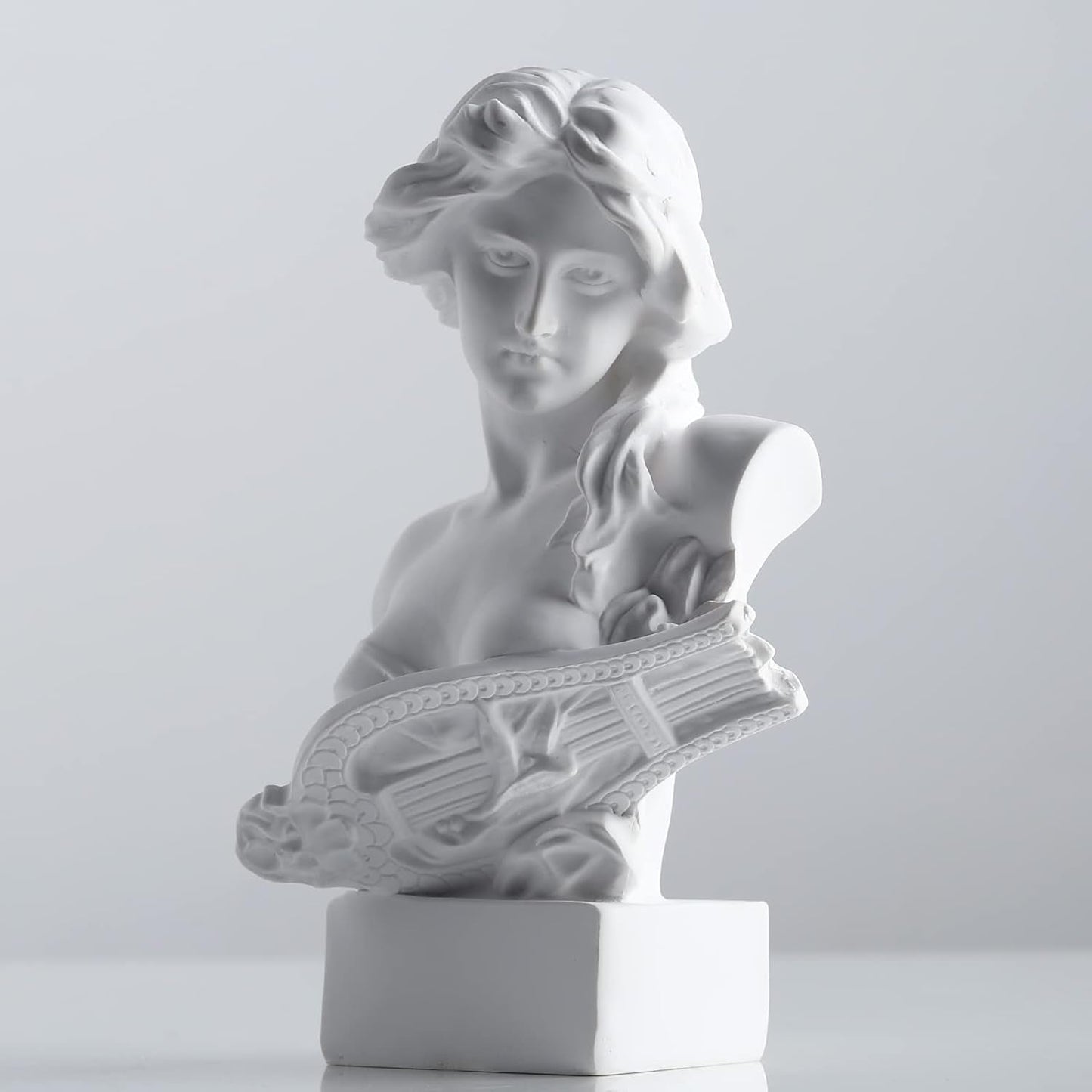 XMGZQ Escultura de Estatua de Afrodita Blanca, Estatua de Busto de mitología Griega de Resina, para decoración de Habitaciones de Coqueta, decoración de Habitaciones de Academia Oscura, estanterías, particiones, Estatuillas y Esculturas