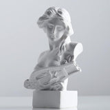 XMGZQ Escultura de Estatua de Afrodita Blanca, Estatua de Busto de mitología Griega de Resina, para decoración de Habitaciones de Coqueta, decoración de Habitaciones de Academia Oscura, estanterías, particiones, Estatuillas y Esculturas