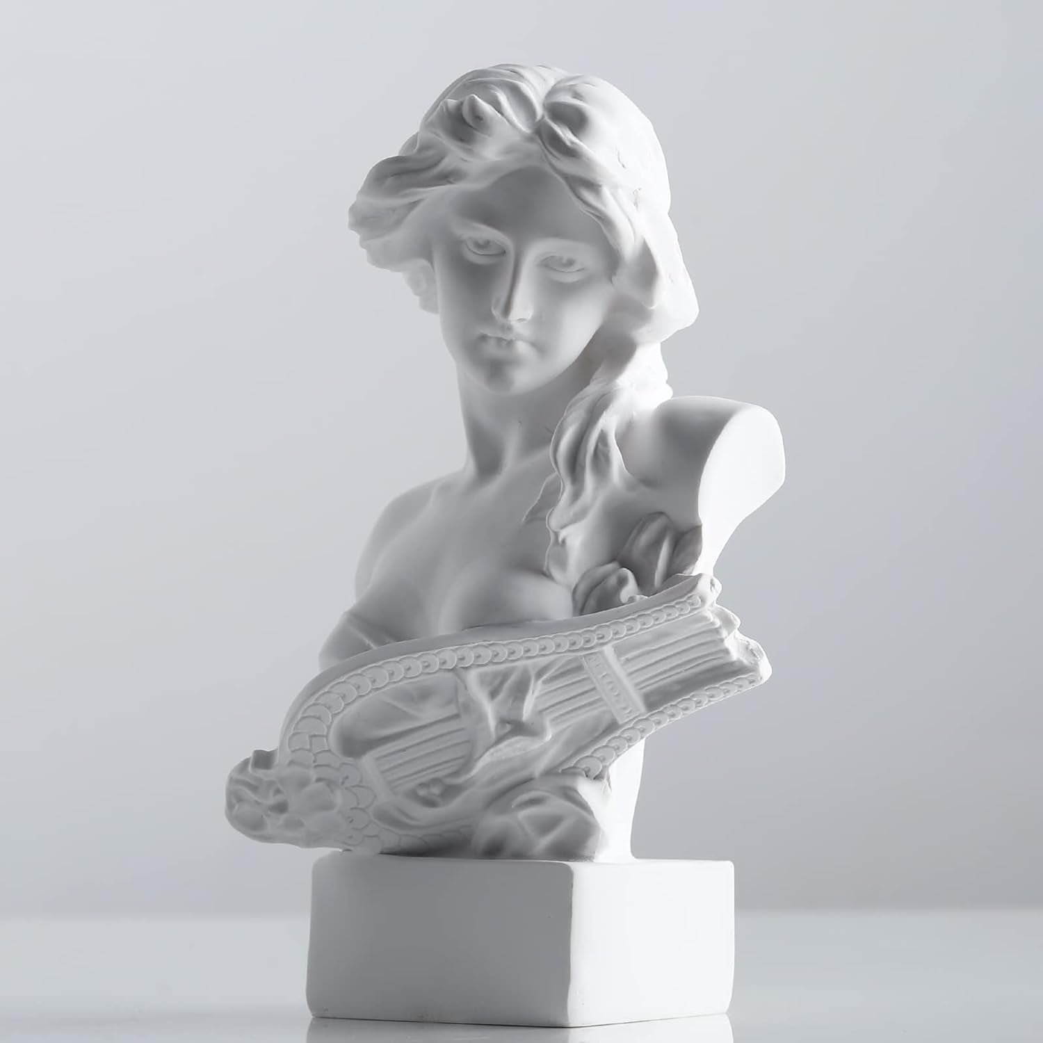 XMGZQ Escultura de Estatua de Afrodita Blanca, Estatua de Busto de mitología Griega de Resina, para decoración de Habitaciones de Coqueta, decoración de Habitaciones de Academia Oscura, estanterías, particiones, Estatuillas y Esculturas
