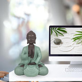 Zen Arôme SBM5 Estatua Zen Bodhi, verde/marrón, altura 20 cm Estatuillas y esculturas Naty Shop