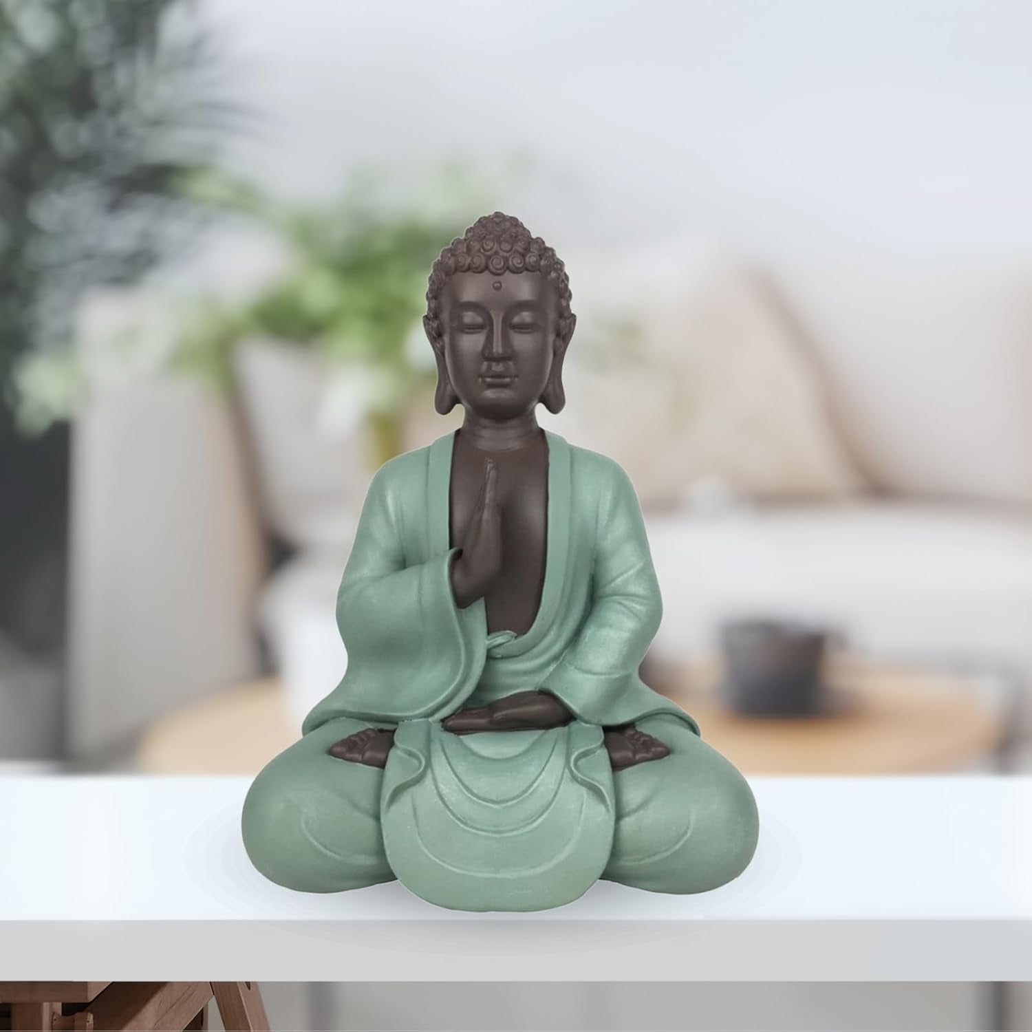Zen Arôme SBM5 Estatua Zen Bodhi, verde/marrón, altura 20 cm Estatuillas y esculturas Naty Shop