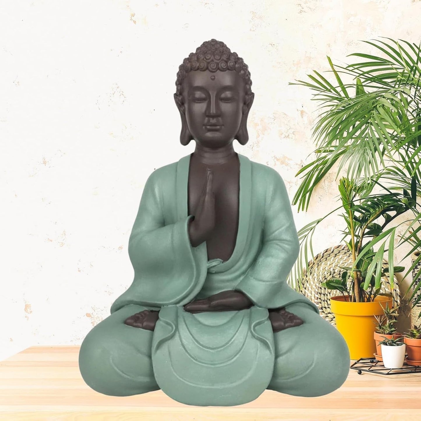 Zen Arôme SBM5 Estatua Zen Bodhi, verde/marrón, altura 20 cm Estatuillas y esculturas Naty Shop