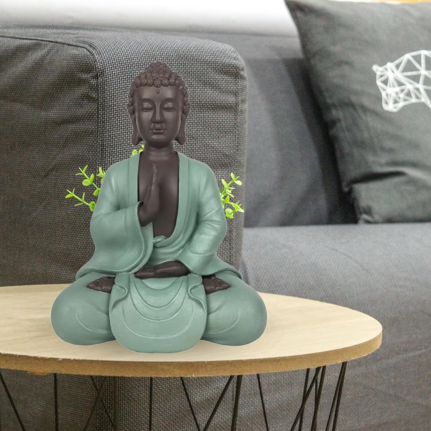 Zen Arôme SBM5 Estatua Zen Bodhi, verde/marrón, altura 20 cm Estatuillas y esculturas Naty Shop