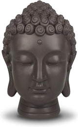 Zen'Light - Estatuilla de cabeza de Buda - Decoración para Zen, meditación y feng shui - Regalo para un ambiente relajante y espiritual - Estatuilla de Buda - Altura: 20 cm - Color: verde/marrón Estatuillas y esculturas Naty Shop Default title