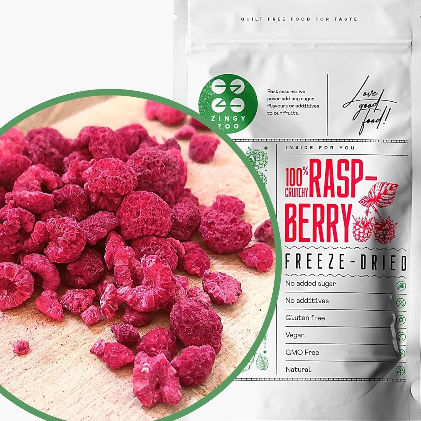 Frambuesas liofilizadas Trozos rotos | XL 300g Frutos secos liofilizados | Frambuesas secas Sin gluten Fruta liofilizada | Frutas liofilizadas | Frambuesa liofilizada Naty Shop productos deshidratados 100G
