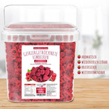 Frambuesas liofilizadas, SIN productos chinos, 500g de fruta entera liofilizada, sin aditivos, afrutada, made in Germany Productos secos Naty Shop