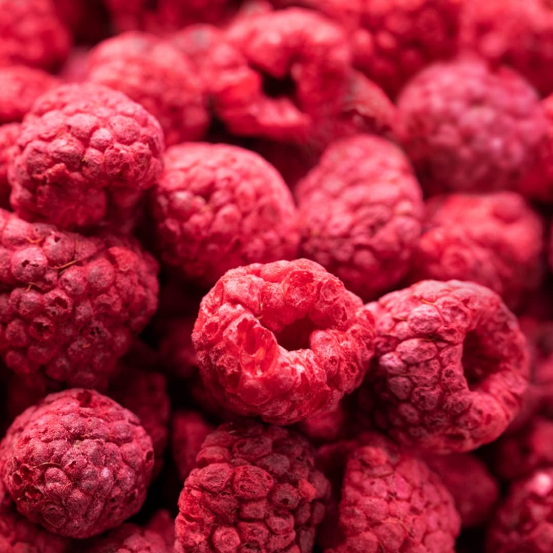 Frambuesas liofilizadas, SIN productos chinos, 500g de fruta entera liofilizada, sin aditivos, afrutada, made in Germany Productos secos Naty Shop